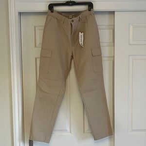 Men's Beige Cargo Pants